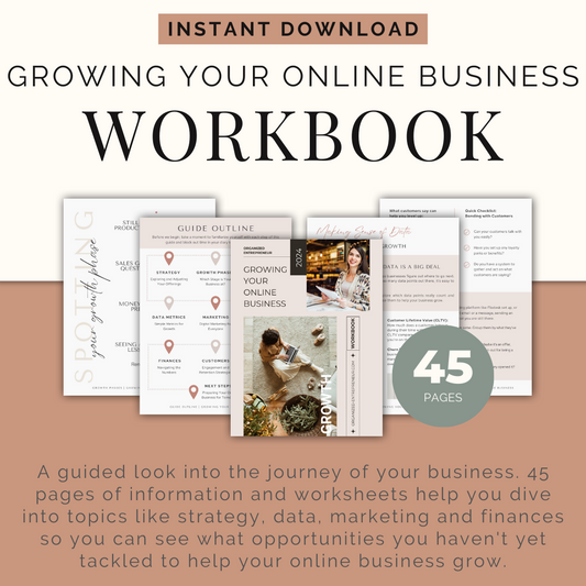 Printable: Growing Your Online Business Workbook