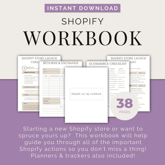 Printable: Shopify Workbook