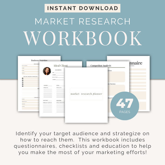 Printable: Market Research Workbook