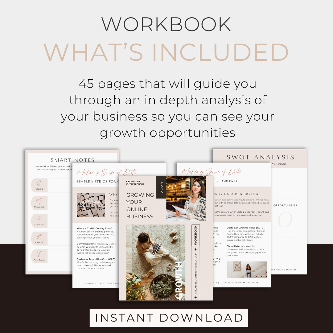 Printable: Growing Your Online Business Workbook