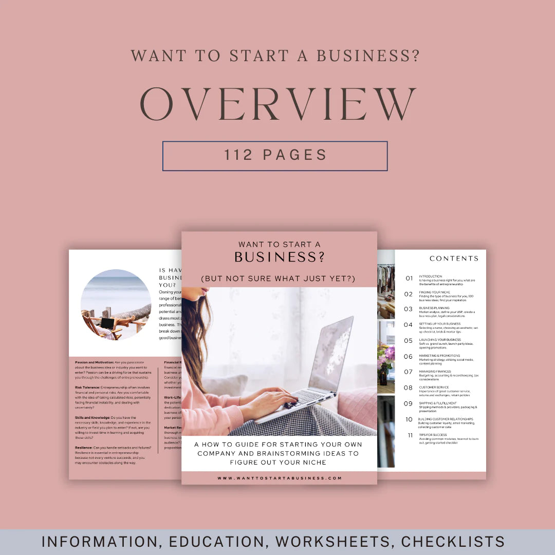 Want to Start a Business Guide