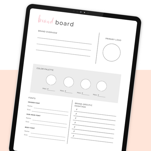 Brand Board Worksheet