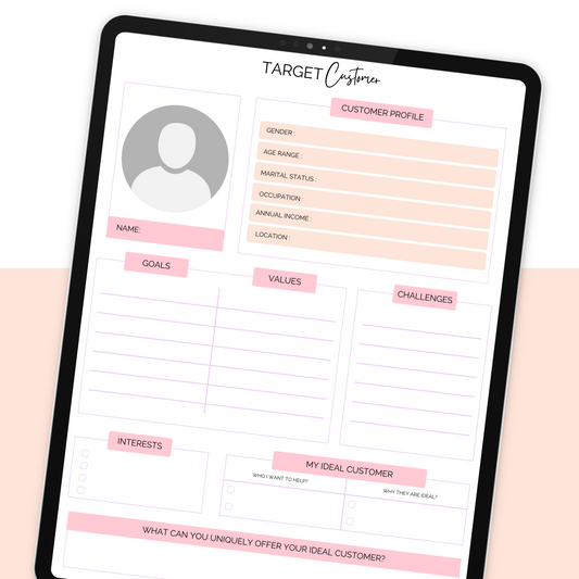 Target Customer Worksheet